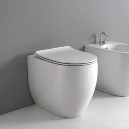 Kerasan Flo унитаз приставной 48х36см, универсальный