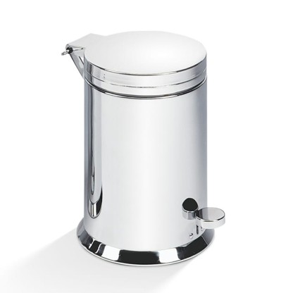 Decor Walther TE 38 SC Ведро 21xh29см, с педалью и крышкой, softclose, напольное, цвет: хром