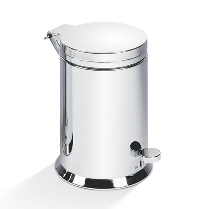 Decor Walther TE 38 SC Ведро 21xh29см, с педалью и крышкой, softclose, напольное, цвет: хром