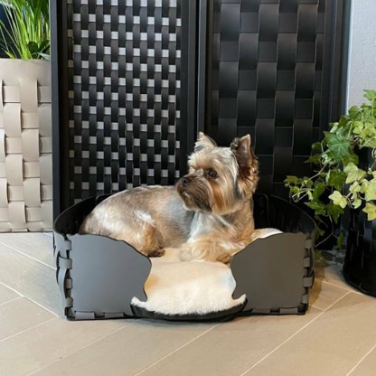 ADJ Лежанка Dog, 35x20xH15 см., цвет: серый/черный