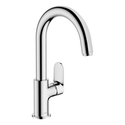 Hansgrohe Vernis Blend Смеситель для раковины, излив 210 мм, с донным клапаном, цвет: хром