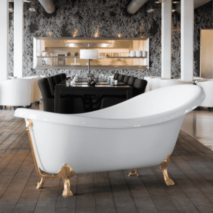 Knief Victorian Ванна отдельностоящая 174.5х83хh81/65см с 4-мя латунными ножками "лапа льва"
