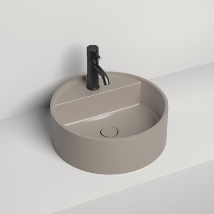 Salini Armonia Top 202 Раковина накладная 45х45х11.6см., с 1 отв., материал: S-Stone, цвет: RAL7006 матовый