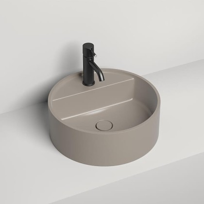 Salini Armonia Top 202 Раковина накладная 45х45х11.6см., с 1 отв., материал: S-Stone, цвет: RAL7006 матовый