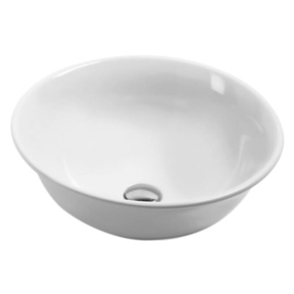 Azzurra Jubilaeum Раковина накладная круглая 48xH18 см, без отв., цвет: Bianco lucido