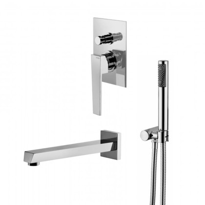 Смеситель для ванны Bongio Stelth, цвет: хром