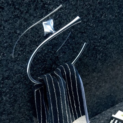 Bertocci Leger Полотенцедержатель - кольцо 24 см, подвесной, цвет: хром