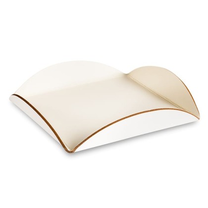 ADJ Подставка для сервировки, 20x20 см., цвет: панна котта/белый