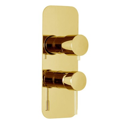 Carlo Frattini Spillo Up Смеситель для душа встроенный, с переключателем на 2/3 источника, цвет: золото