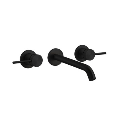 Gessi 316 Встраиваемый смеситель с изливом 200-180мм (внешние части), цвет: Black XL