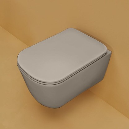 Kerasan Tribeca Унитаз подвесной 54х35см, безободковый, c креплением WB9N, цвет: Nocciola