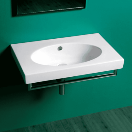 Simas Lft Spazio Раковина 80х49.5 см, 1 отв., цвет: белый