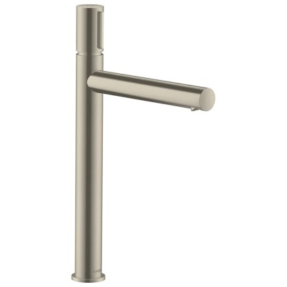 Axor Uno Смеситель для раковины 260, на 1 отв., излив 198мм, с незапираемым донным клапаном, цвет: шлифованный никель