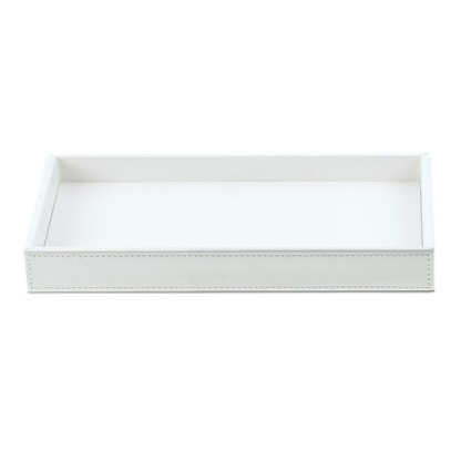 Decor Walther Brownie Tab M Лоток универсальный 22x10.5см, настольный, цвет: белая кожа