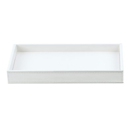 Decor Walther Brownie Tab M Лоток универсальный 22x10.5см, настольный, цвет: белая кожа