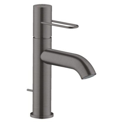 Axor Uno Смеситель для раковины 100, на 1 отв., с донным клапаном, цвет: шлифованный черный хром