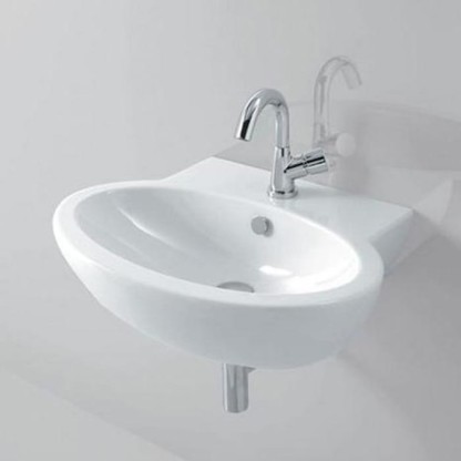 Azzurra Comoda Раковина подвесная 65x50 см, с 1 отв. под смеситель, цвет: Bianco lucido