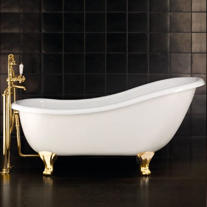 Devon&Devon Regina Ванна чугунная отдельностоящая 164х79хh57/80 см, цвет: белый