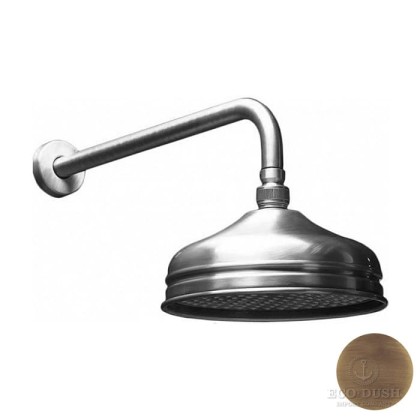 HUBER Shower Верхний душ D210 мм Easy Clean без держателя, цвет: бронза