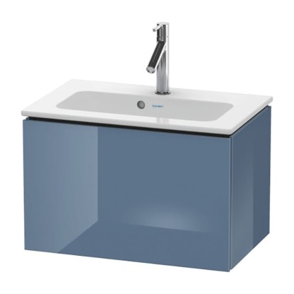 Duravit L-Cube Тумба подвесная, 62x39х40, с раковиной и 1 выдв. ящик, цвет: голубой камень глянцевый