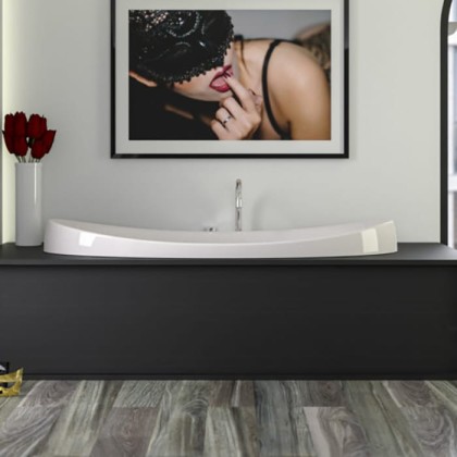 Knief Venice Fit Ванна встроенная 180x83x74см с ножками (перелив щелевой), без слива-перелива, цвет: белый (продается со сливом 0100-091-06)