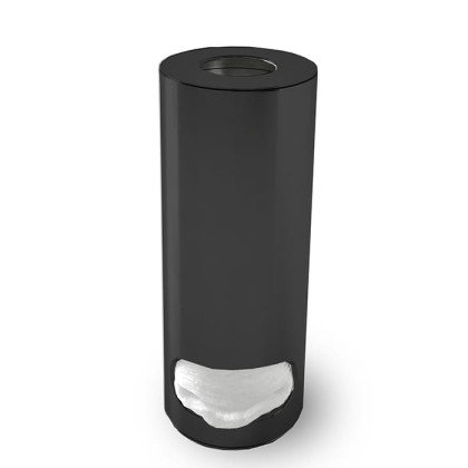 3SC Metal Tonda Контейнер для ватных дисков, настольный, цвет: черный матовый