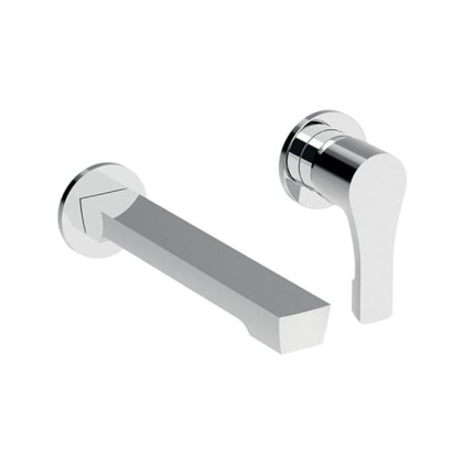 Simas Oslo Смеситель для раковины, настенный, излив: 20см., цвет: хром