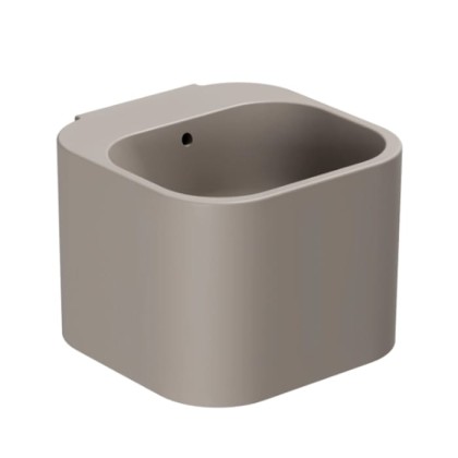 Azzurra Tandem Раковина подвесная 44x43xH32 см, без отв., с переливом, цвет: Tortora