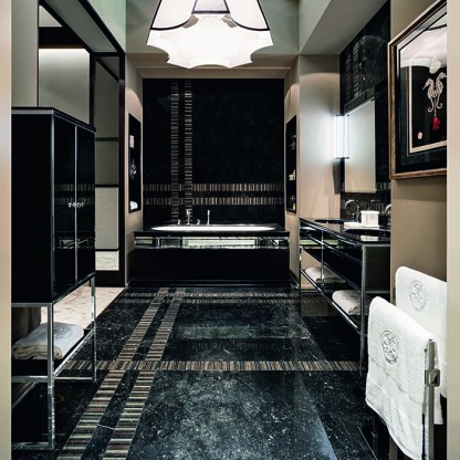 Oasis Academy Ванна отдельностоящая, 189х87х66см., цвет: Nero Marquinia