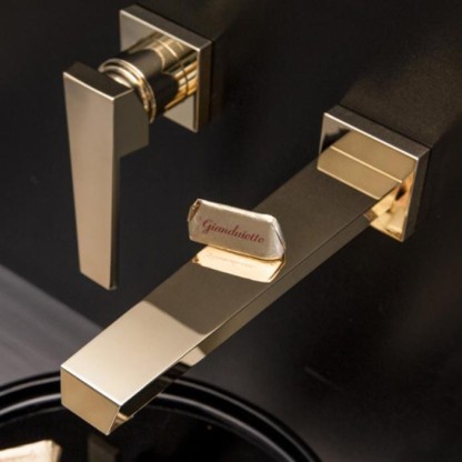 Смеситель для раковины излив Bongio Stelth, цвет: золото