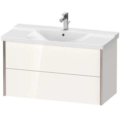 Duravit XViu Тумба подвесная 101x46.9x56.5см с раковиной, 2 ящика, цвет: белый глянцевый