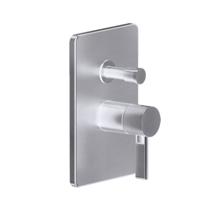 Gessi Inciso Смеситель для душа, встраиваемый, на 2 источника, с автоматическим переключателем, цвет: finox