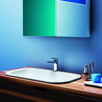 AZZURRA GLAZE Раковина 69x38 см, без отв., цвет: белый