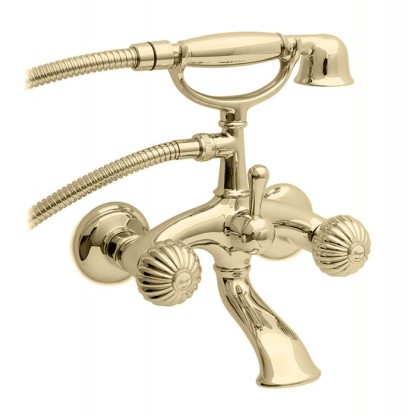 Bongio Radiant Смеситель для ванны, 2 отв., цвет: золото