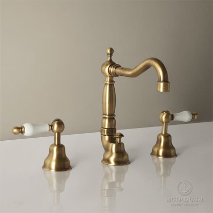 CISAL Arcana Toscana Смеситель для раковины на 3 отверстия с донным клапаном, цвет: бронза