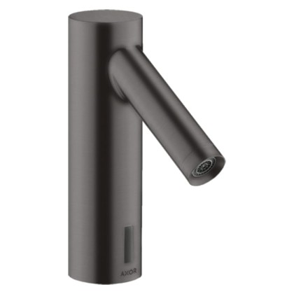 Axor Starck Cмеситель для раковины, на 1 отв., электроный, питание от сети 230V, без регулировки температуры, цвет: шлифованный черный хром