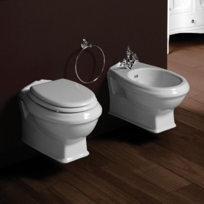 SIMAS Arcade Унитаз подвесной 37х51см, безободковый "Rimless", цвет: белый