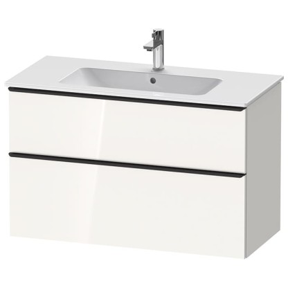 Duravit D-Neo Тумбочка подвесная 101х46.2x62.5см., раковина, 1 ящик цвет: белый высокоглянцевый