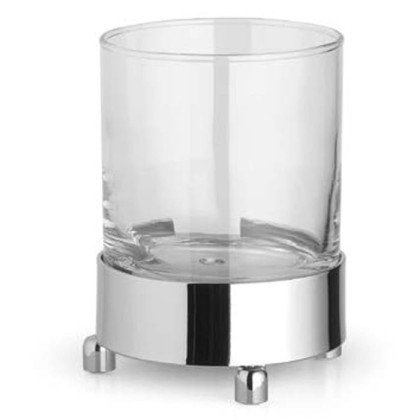 Bertocci Cinquecento Стакан настольный, цвет: прозрачное стекло/хром