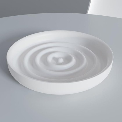 Salini Gocce Мыльница настольная, S-Stone, цвет: белый матовый