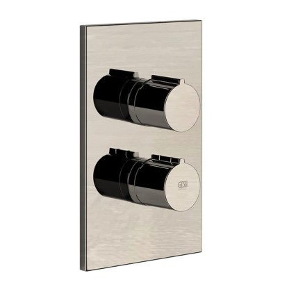 Gessi Emporio Via manzoni Смеситель для душа, встраиваемый, термостатический, на 1 позицию, цвет: Finox Brushed Nickel