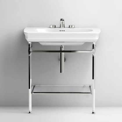 Artceram CIVITAS Структура металлическая 68х49.6см Quadra, полка стекло, напольная, цвет: хром