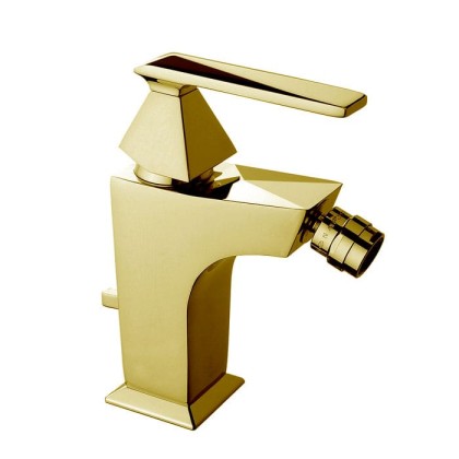 Nicolazzi Vincent Смеситель для биде на 1 отверстие, с донным клапаном, цвет: English Gold