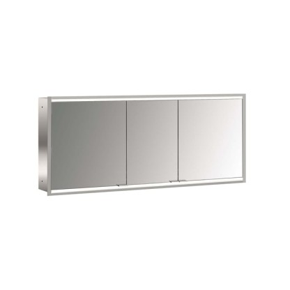 Emco Prime Зеркальный шкаф 160см., с подсветкой LED 2 Facelift встраив. модель, 3-дверки, IP 20 задняя панель  цвет белый