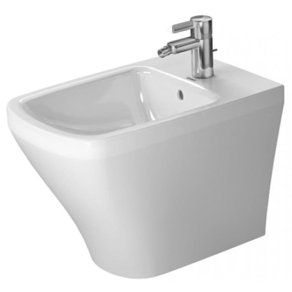 Duravit Me by Starck Биде напольное приставное 37х60 см, с 1 отв. под смеситель, с креплением, цвет: белый