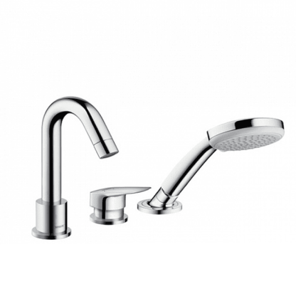 Hansgrohe Logis, Смеситель на борт ванны, на 3 отверстия, Цвет: хром