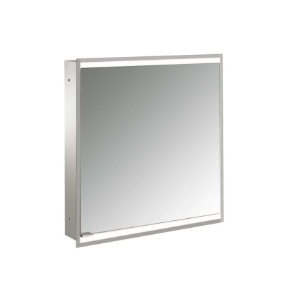 Emco Prime Зеркальный шкаф 60см., с подсветкой LED2 Facelift встраив. модель, 1-дверка, IP 20 петли справа, задняя панель  цвет белый