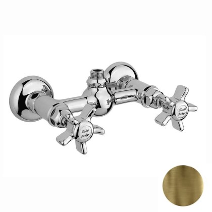 Nicolazzi Dames Anglaises Смеситель для душа, настенный, вывод сверху 1/2" (без шланга и лейки), цвет: бронза