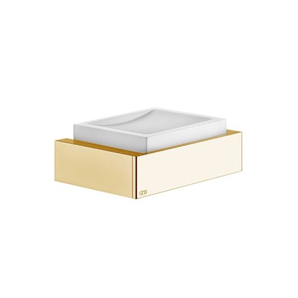 Gessi Rettangolo Мыльница подвесная, цвет: Gold CCP/белый