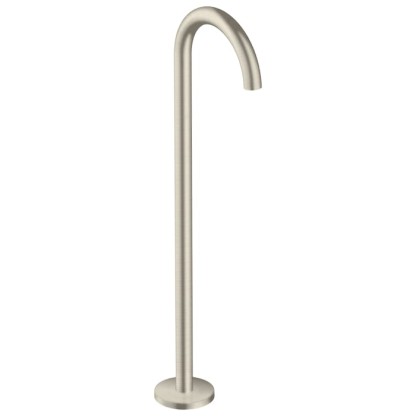 Axor Uno Излив для ванны, выступ 226мм, напольный, внешняя часть, цвет: шлифованный никель